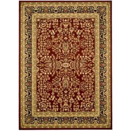 Safavieh Lyndhurst 7.75 ft. x 10.75 ft. Machine Made Large Rectangle Rug - Red-Black LNH214A-8